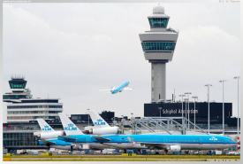 KLM aircraft at EHAM