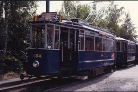 ANE49 - Blauw tram 454 - met aanhanger Amstelveen - 050792 - Scan10122